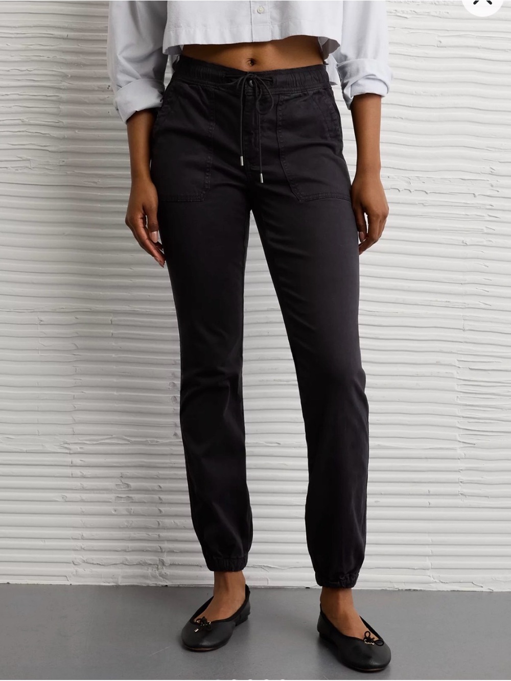 American Eagle AE Next Level High-Waisted Jegging Jogger Black Women’s Size 4